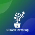 A stylized plant with upward arrows, symbolizing the rapid growth of growth investing.