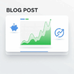 A stylized stock chart with an upward trend on a digital dashboard, symbolizing a clear path to understanding the stock market.