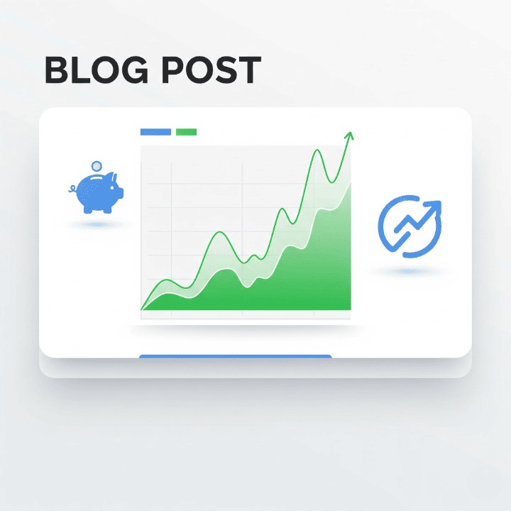 A stylized stock chart with an upward trend on a digital dashboard, symbolizing a clear path to understanding the stock market.