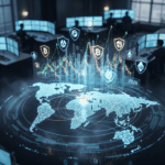 A visual representation of strategic investing in 2026, showing diverse financial assets like stocks, crypto, and insurance symbols, all protected within a strong, resilient portfolio amidst a volatile global market backdrop.